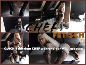 SteffiBlond Porno Video: CHEF FETISCH I QUICKIE mit dem CHEF während der Mittagspause!