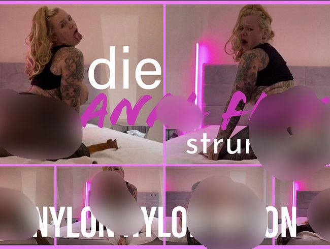 SteffiBlond Porno Video: die ana* fi** fi** Nylon Strumpfhose
