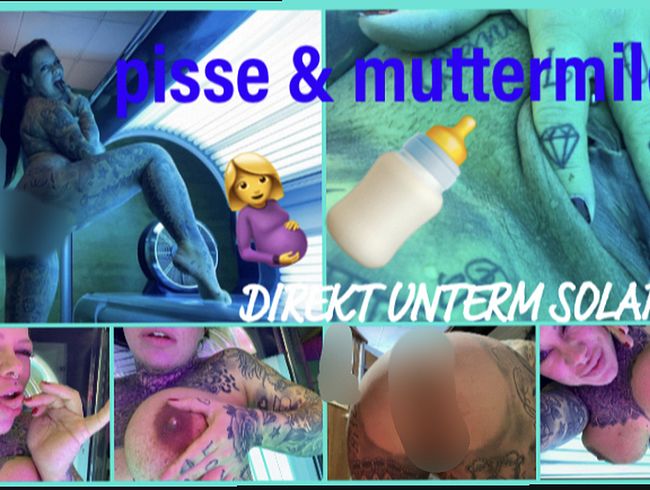 SteffiBlond Porno Video: pi**e & muttermilch DIREKT UNTERM SOLARIUM!