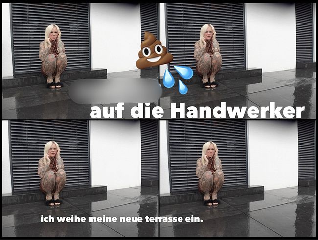 SteffiBlond Porno Video: SCHEISS auf die handwerker I ich weihe meine neue terrasse ein.