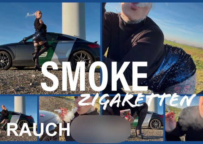 SteffiBlond Porno Video: SMOKING ZIGARETTEN RAUCH BITCH
